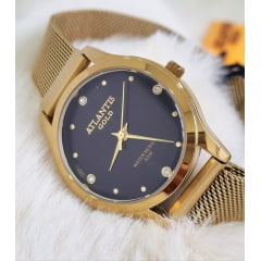 Relógio Banhado a Ouro Atlantis W8001
