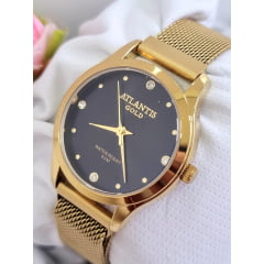 Relógio Banhado a Ouro Atlantis W8001