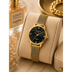 Relógio Banhado a Ouro Atlantis W8001