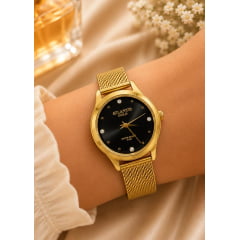 Relógio Banhado a Ouro Atlantis W8001