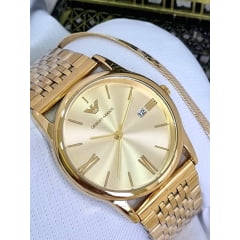 Relógio Banhado a Ouro GA002 Relógio Banhado a Ouro GA002