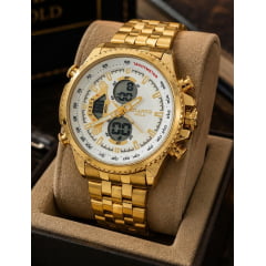 Relógio Dourado Altantis A8065B