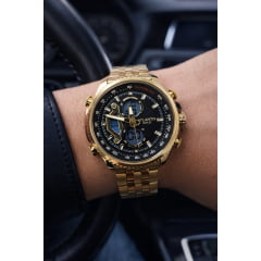 Relógio Dourado Altantis A8065D