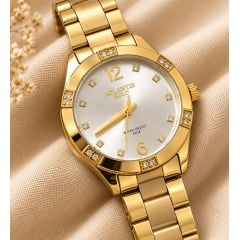 Relógio Dourado Altantis B8114DB