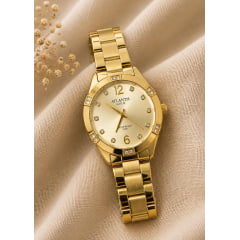 Relógio Dourado Altantis B8114DD