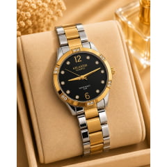 Relógio Dourado Altantis B8114MP Relógio Dourado Altantis B8114MP