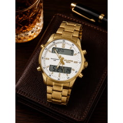 Relógio Dourado Altantis G8059B