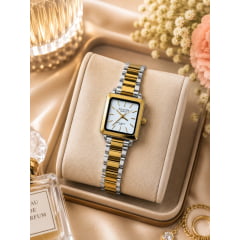 Relógio Feminino Altantis Prata W8115MB