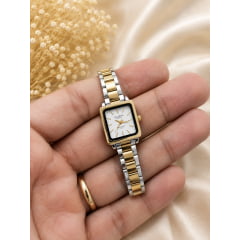 Relógio Feminino Altantis Prata W8115MB