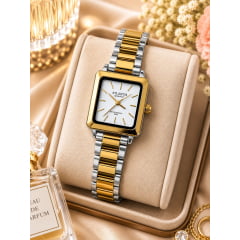 Relógio Feminino Altantis Prata W8115MB