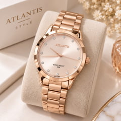 Relógio Feminino Atlantis Rosê B34771