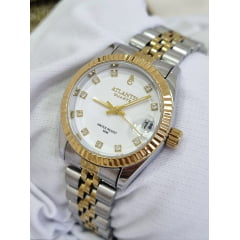 Relógio Feminino Atlantis W8022 Misto Fundo Branco