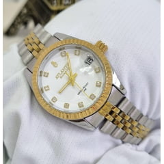 Relógio Feminino Atlantis W8022 Misto Fundo Branco