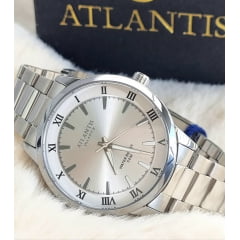 Relógio Feminino Prata Altantis G2003P