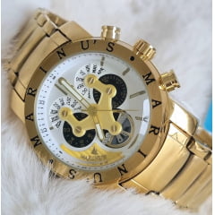 Relógio Marinu's Banhado a Ouro