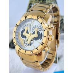 Relógio Marinu's Banhado a Ouro