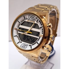 Relógio Masculino Atlantis Dourado A8036