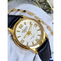 Relógio Masculino Atlantis em Couro W8041 Relógio Masculino Atlantis em Couro W8041