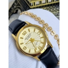 Relógio Masculino Atlantis em Couro W8041K3 Relógio Masculino Atlantis em Couro W8041K3
