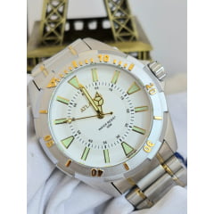 Relógio Masculino Atlantis Prata A34825 Relógio Masculino Atlantis Prata A34825