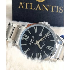 Relógio Masculino Atlantis Prata G3313PP