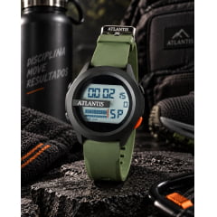 Relógio Masculino Atlantis Silicone A8015 Relógio Masculino Atlantis Silicone A8015