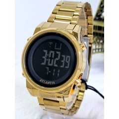 Relógio Masculino Dourado Atlantis G8061