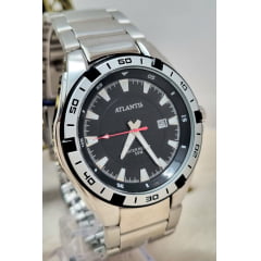 Relógio Masculino Prata Atlantis G31631