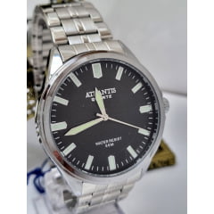 Relógio Masculino Prata Atlantis Quartz A80491