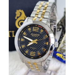 Relógio Misto Atlantis Masculino Fundo Preto