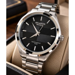 Relógio Prata Atlantis G3247P