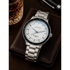 Relógio Prata Atlantis G8007 Relógio Prata Atlantis G8007