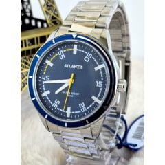 Relógio Prata Atlantis G8007PA Relógio Prata Atlantis G8007PA