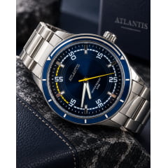 Relógio Prata Atlantis G8007PA Relógio Prata Atlantis G8007PA