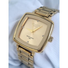 Relógio Quadrado Feminino Atlantis Gold 3503C