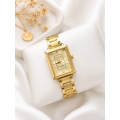 Relógio Quadrado Feminino Atlantis Gold W34912