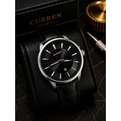 Relógio Curren Masculino Couro M8365PPP