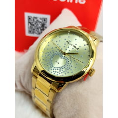 Relógio Feminino Dourado Mondaine 53699LPMGDE1