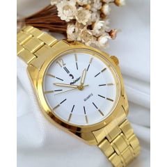 Relógio Feminino Dourado Pointer D119L