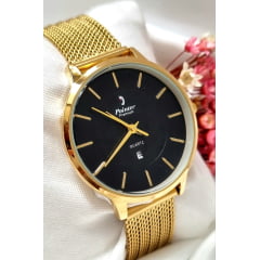 Relógio Feminino Dourado Pointer D157L2