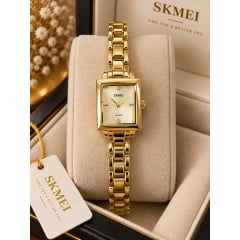 Relógio Feminino Dourado SKMEI 2315ku1 Relógio Feminino Dourado SKMEI 2315ku1