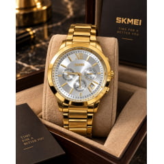 Relógio Masculino Dourado 9097KU3 Relógio Masculino Dourado 9097KU3