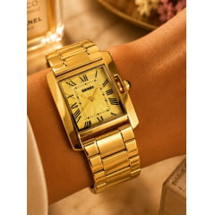Relógio Feminino Dourado SKMEI 1284D Relógio Feminino Dourado SKMEI 1284D