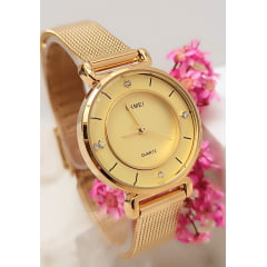 Relógio Feminino Dourado SKMEI 1330