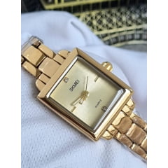 Relógio Feminino Dourado SKMEI 1407 Relógio Feminino Dourado SKMEI 1407