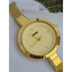 Relógio Feminino Dourado SKMEI 1790
