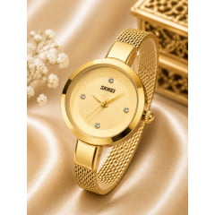 Relógio Feminino Dourado SKMEI 1790