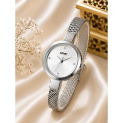 Relógio Feminino Dourado SKMEI 1790PP Relógio Feminino Dourado SKMEI 1790PP