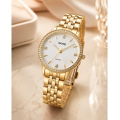 Relógio Feminino Dourado SKMEI 20061