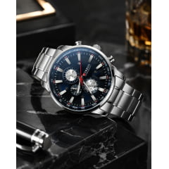 Relógio Masculino Curren Prata M8351